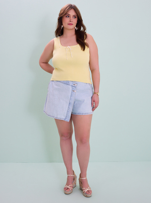 Cosette Ribbed Crop Top - ARULA