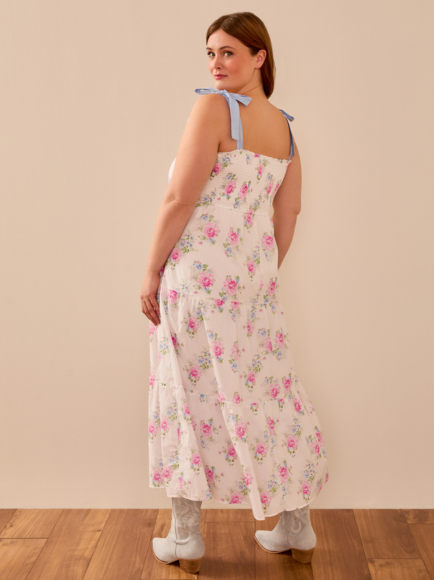 Gemma Floral Maxi Dress Detail 5 - ARULA