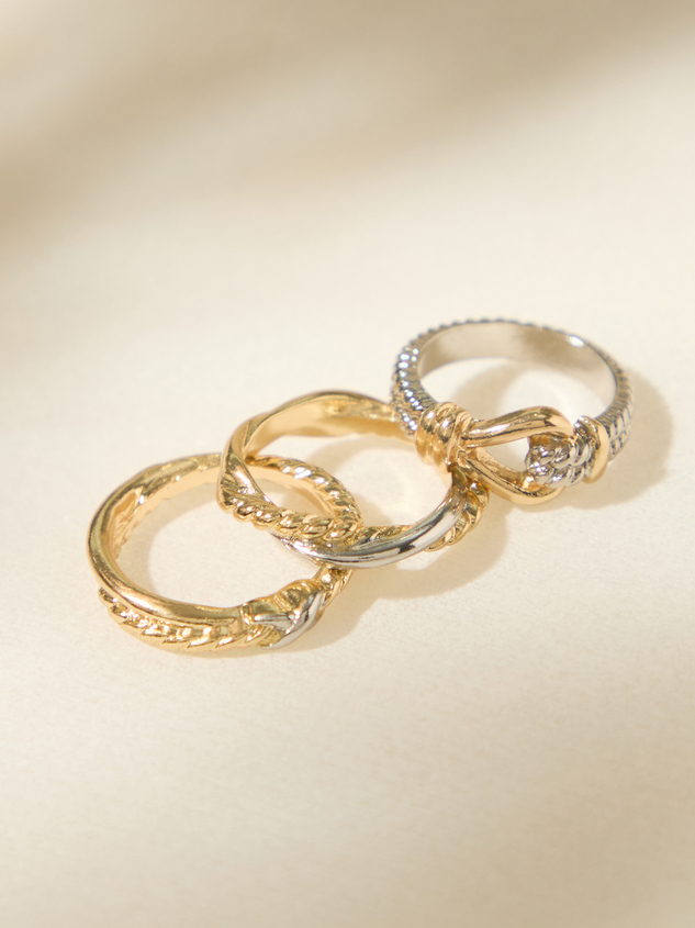 Mixed Metal Ring Set - ARULA
