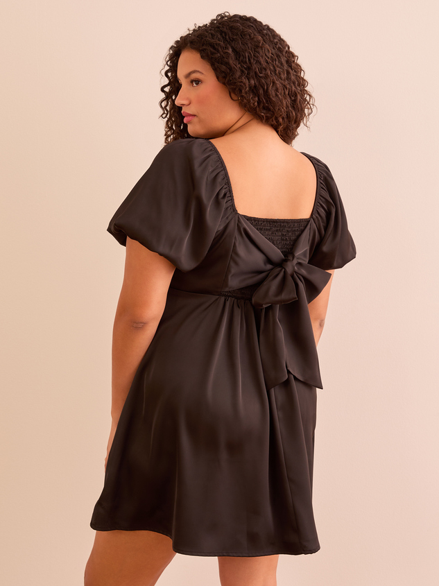 Nadia Satin Dress Detail 5 - ARULA