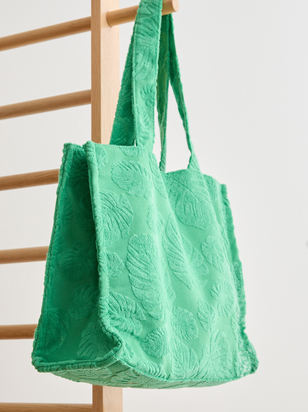 Palm Paradise Terry Knit Tote - ARULA - 