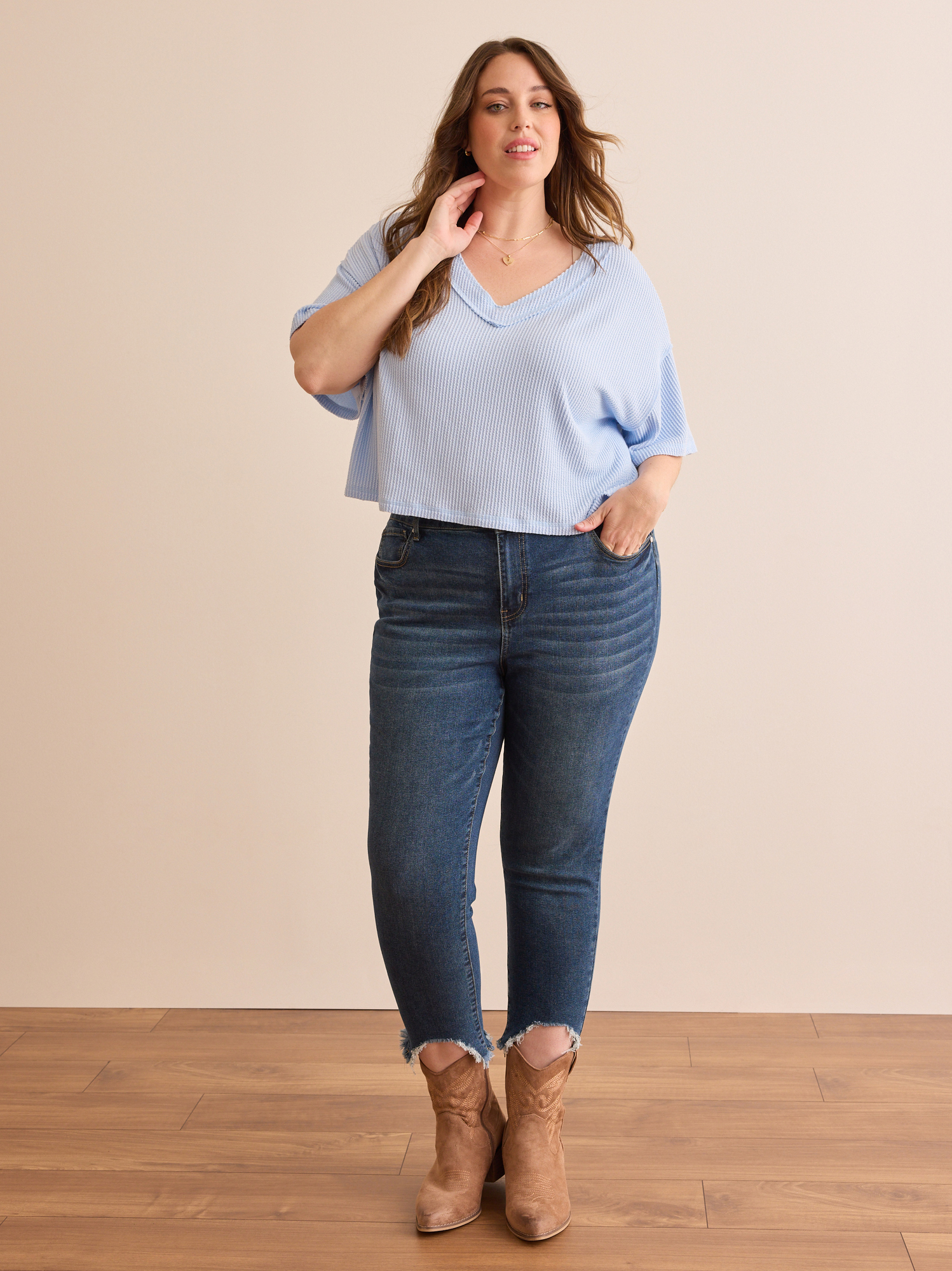 Raw hem hot sale skinny jeans
