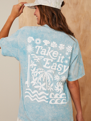 Take It Easy Oversized Tee - ARULA - 