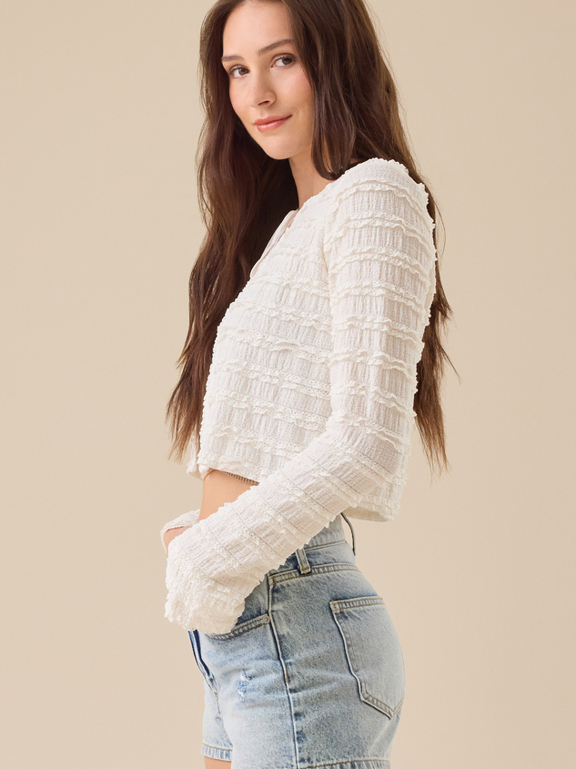 Brianna Lace Ruffle Top Detail 2 - ARULA
