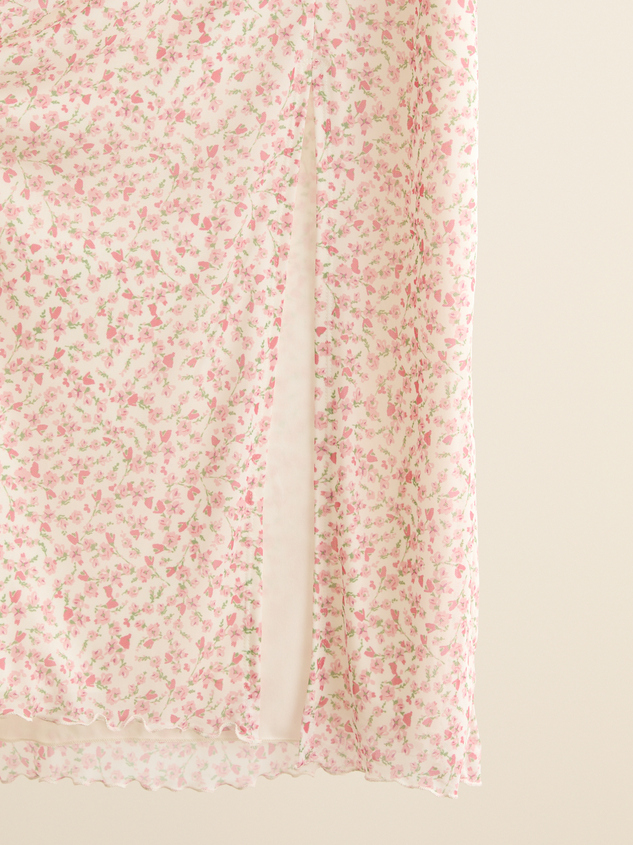 Haley Floral Midi Skirt Detail 4 - ARULA