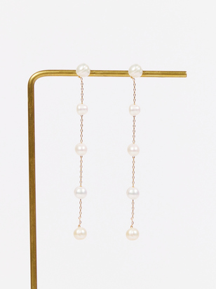Pearl Drop Dangle Earrings - ARULA