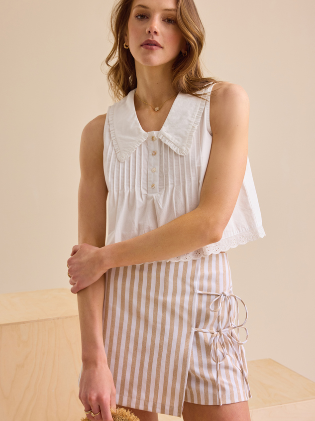 Danny Peter Pan Collar Tank - ARULA