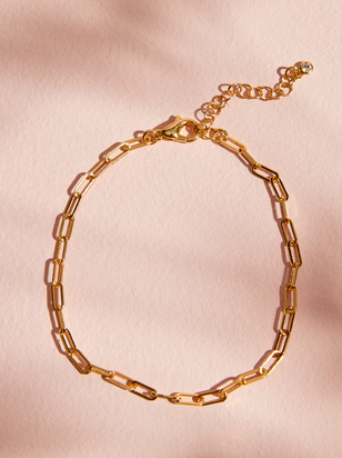 18K Gold Paperclip Bracelet - ARULA