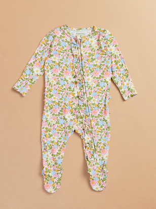 Kate Floral Ruffle Footie - ARULA