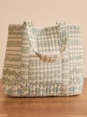 Cecile Quilted Tote Bag - ARULA