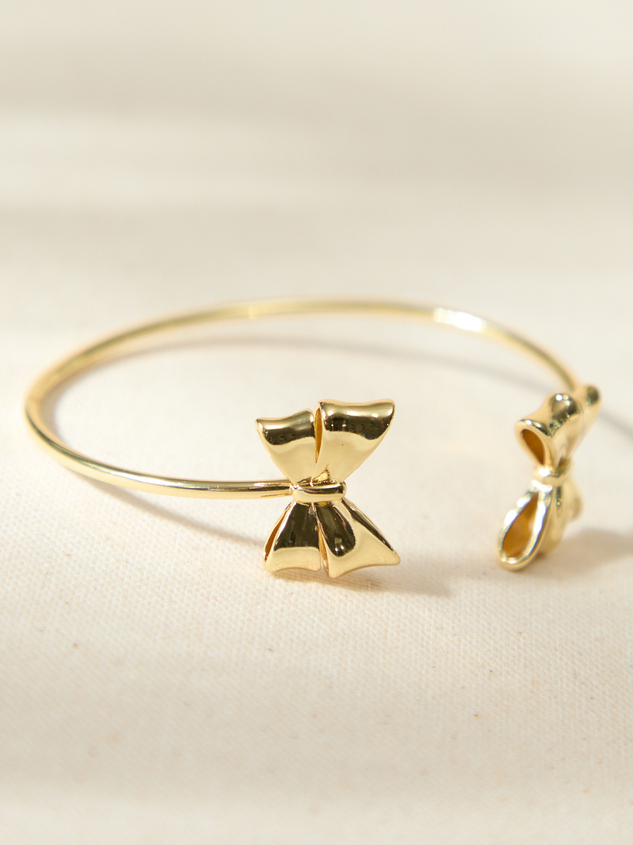 Statement Bow Cuff Bracelet Detail 2 - ARULA