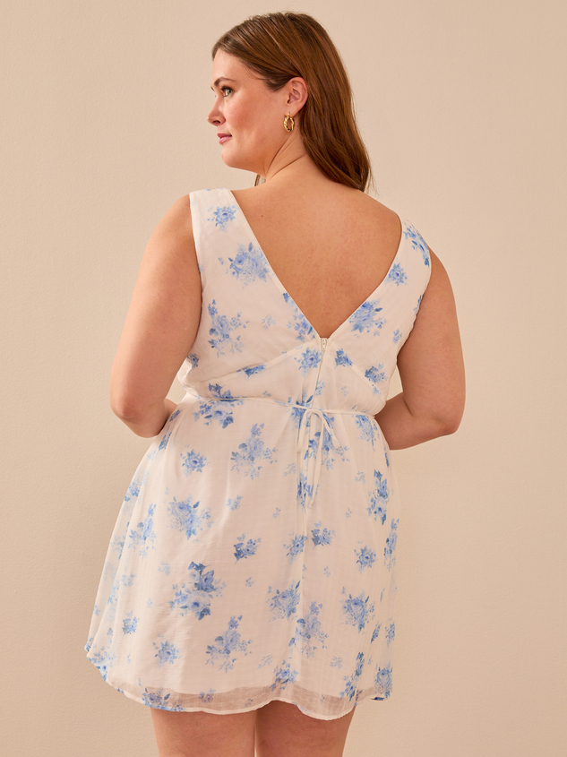 Daley Floral Mini Dress Detail 4 - ARULA