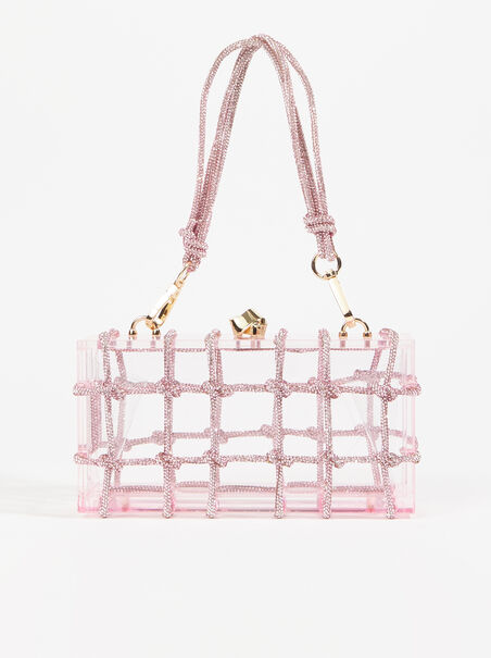 Rhinestone Clear Clutch - ARULA