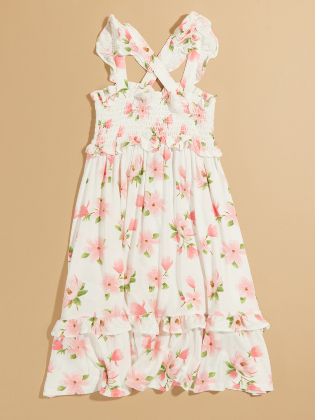 Paisley Floral Smocked Dress Detail 2 - ARULA