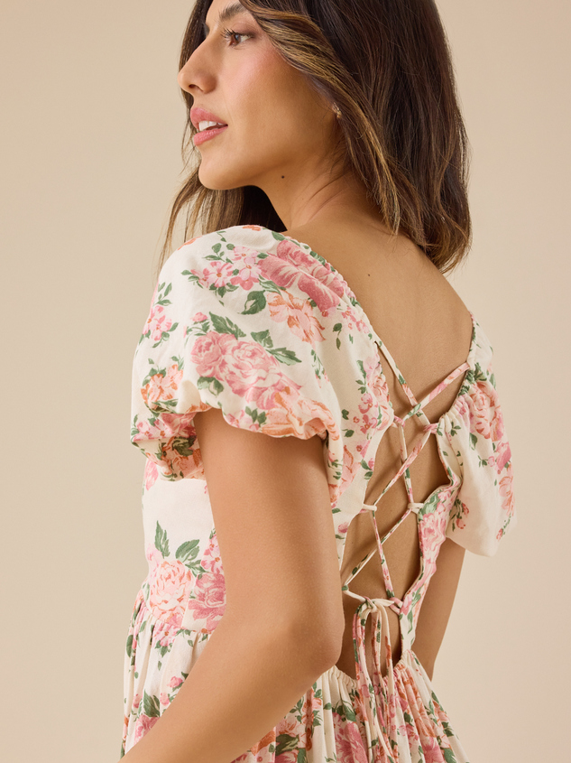 Cameron Floral Maxi Dress Detail 6 - ARULA