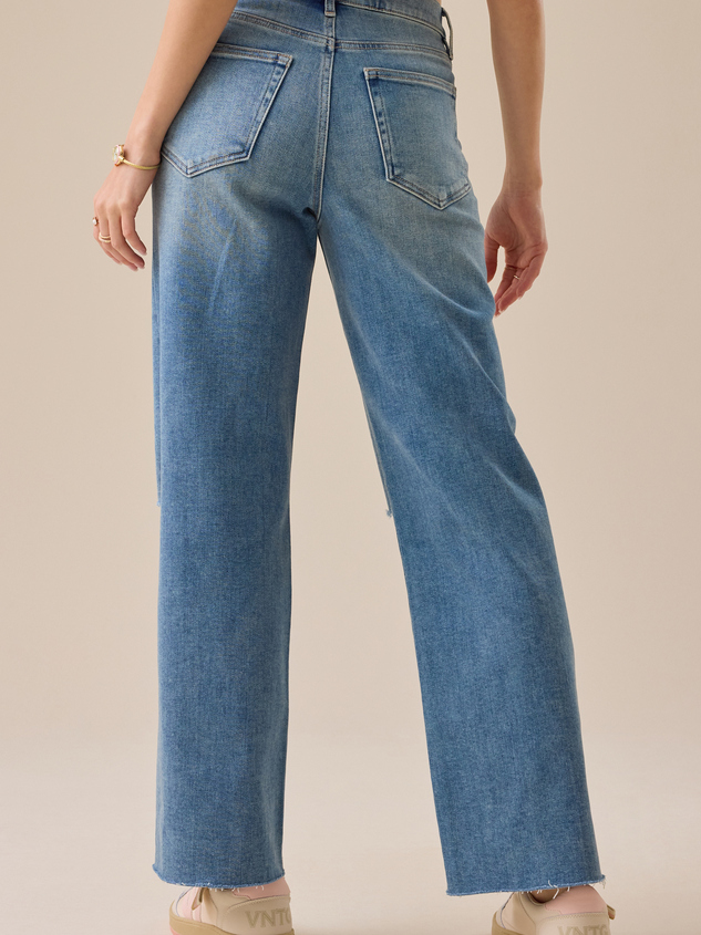 Rollins Straight Leg Jeans Detail 6 - ARULA