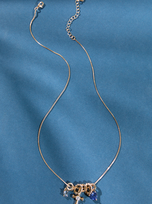 Heart Cross Charm Necklace - ARULA