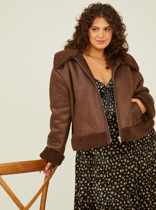 Reed Faux Shearling Jacket - ARULA