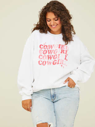 Cowgirl Oversized Sweatshirt - ARULA