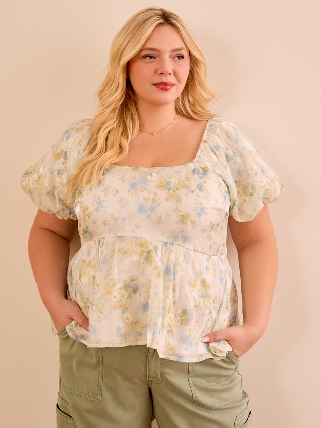 Penny Floral Babydoll Top - ARULA