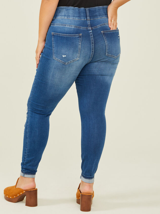 Waist Smoothing Skinny Jeans - Moncos Detail 4 - ARULA