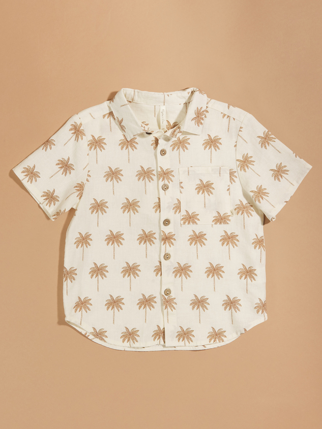 Paradise Palm Tree Shirt by Rylee + Cru Detail 2 - ARULA