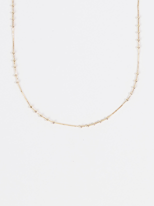 Dainty Ball Chain Necklace - ARULA