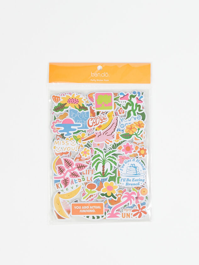 Tropical Puffy Stickers Detail 2 - ARULA