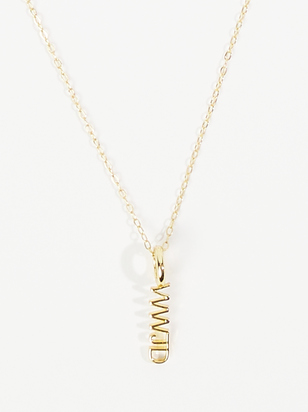 WWJD Dainty Charm Necklace - ARULA