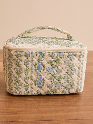 Cecile Quilted Makeup Bag - ARULA
