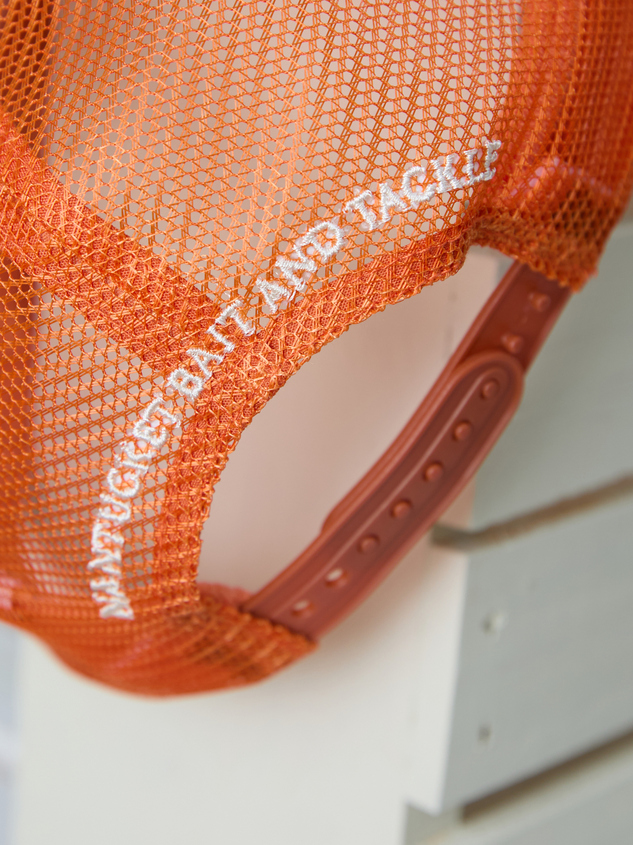 Lucky Catch Trucker Hat Detail 3 - ARULA