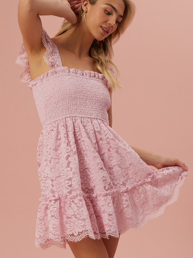 Trystyn Lace Mini Dress - ARULA