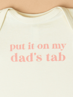 Put it on Dads Tab Bodysuit - ARULA