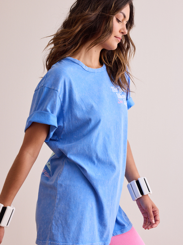 Text You When I Land Oversized Tee Detail 4 - ARULA