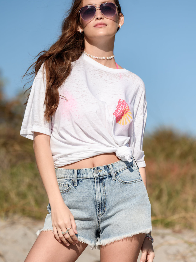 Let's Watch The Sunset Graphic Tee Detail 2 - ARULA