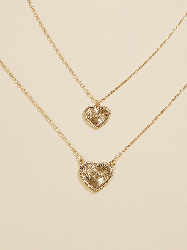 Mom & Mini Heart Necklace Set - ARULA