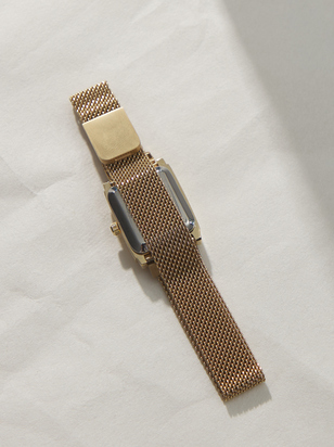 Rectangle Face Mesh Watch - ARULA