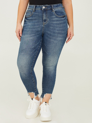 Incrediflex 26" Raw Hem Skinny Jeans - ARULA