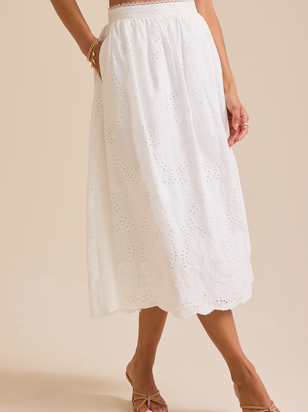 Delilah Eyelet Skirt - ARULA
