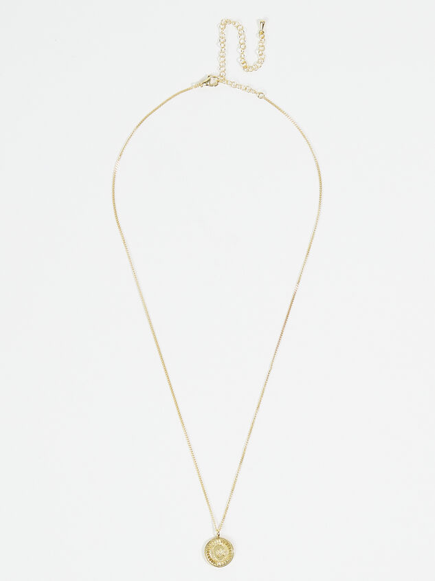 18k Gold Monogram Necklace - C Detail 2 - ARULA