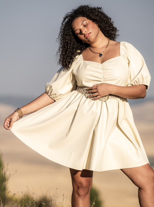 Miley Vegan Leather Dress - ARULA