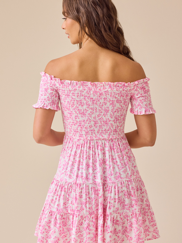 Clarita Floral Mini Dress Detail 4 - ARULA