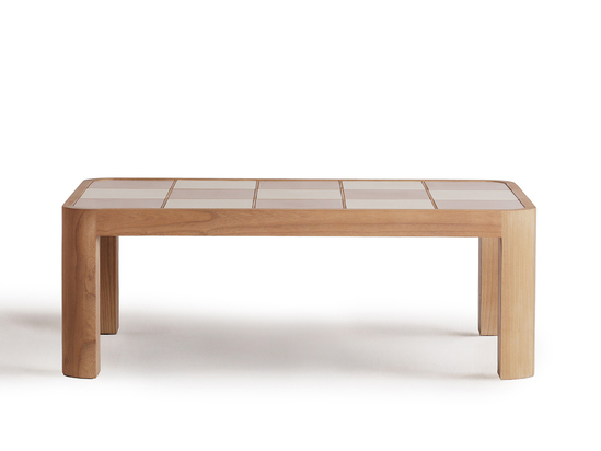 Audrey Wood Coffee Table Pink - ARULA - 