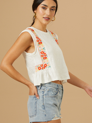 Carmen Embroidered Top - ARULA