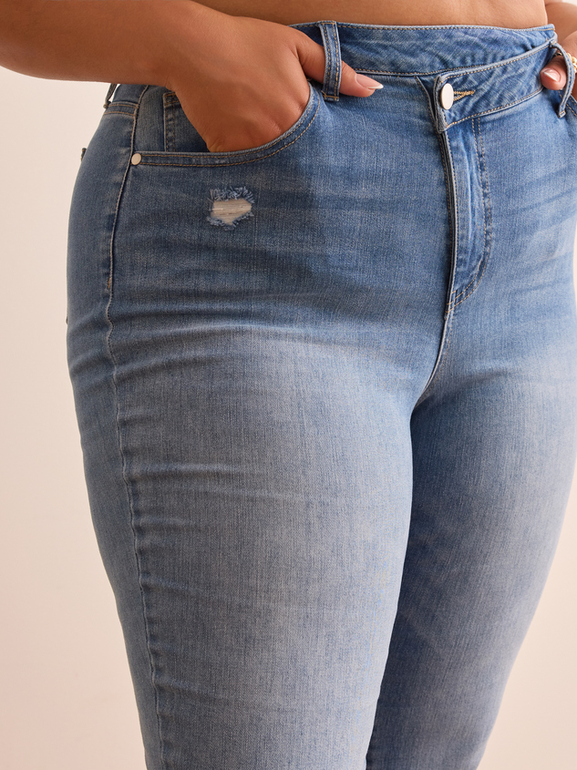 Crossover Straight Jeans Detail 2 - ARULA