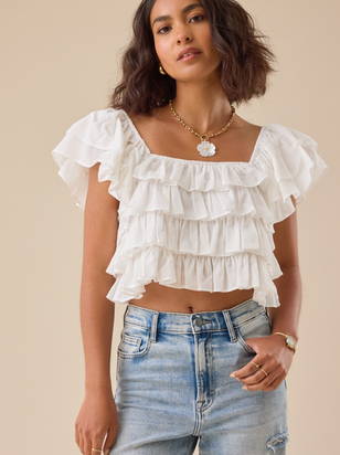 Simone Ruffle Top - ARULA - 