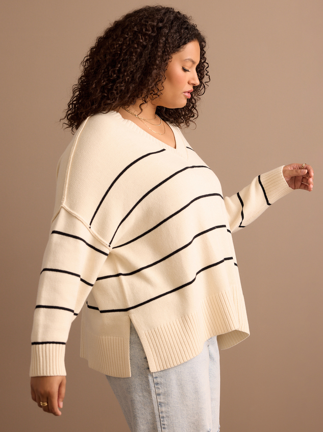 Hope Striped Sweater Detail 4 - ARULA