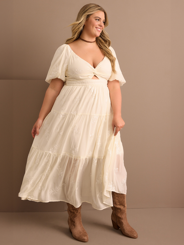 Daniella Floral Maxi Dress Detail 3 - ARULA