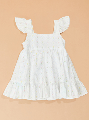 Leanna Flutter Sleeve Toddler Dress - ARULA - 