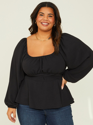 Charlotte Peplum Top - ARULA